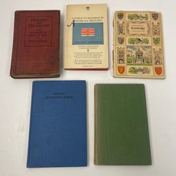 LOT OF 5 American & English Literature Books Highways Byways In Somerset, England And The English