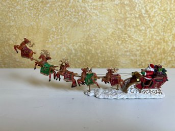 Hawthorne Village Thomas Kinkade Santa And Sleigh.