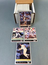 Box Of 1992 Leaf MLB Cards.