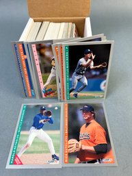 Box Of 1993 Fleer MLB Cards.