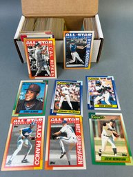 Box Of 1989 Topps MLB Cards.