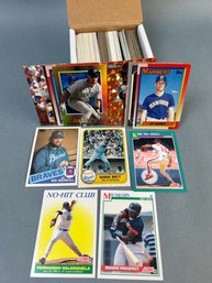 Box Of Mixed MLB Cards.