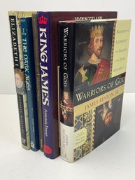 Lot Of 5 British History Atlas King James The Dark Ages Elizabeth I Warriors Of God