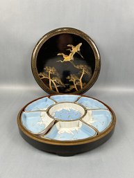 Hand Painted Thousand Crane Serving Tray - Nippon