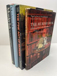 Lot Of 4 Hardcover Books, Murders Ink Murderess Ink Fine Art Of Murder The Murder Book