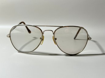Vintage Aviator Glasses Clear Lens