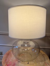 Large Glass Globe Table Lamp.
