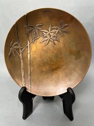 Sterling Bamboo Accent Over Bronze Plate - Patented 1912