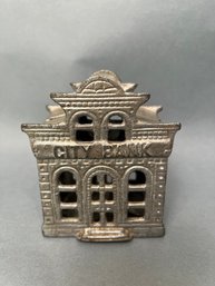 Vintage City Bank - Cast Iron Bank