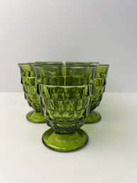Seven Whitehall Green Juice Glasses*Local Pick Up Only*