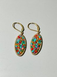 Vintage Multicolor Stone Earrings