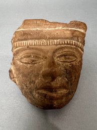 Mesoamerican Thin Stone Head Sculpture