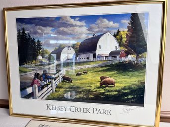 Print Signed By The Artist. Kelsey Creek Park