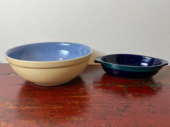 2 Denby Of England Handcrafted Dishes.