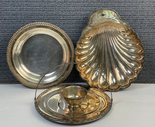 Lot Of Silver Plate Serving Dishes