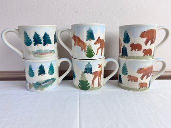 Set Of 6 Hartstone Wildlife Mugs.