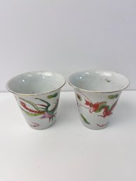 Pair Of Vintage Japanese Sake Cups.