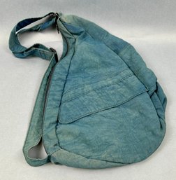 Blue Zippered Sling Bag - USA