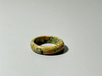 Vintage Polished Stone Ring 9.25 Size