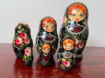 Set Of Russian Nesting Dolls.