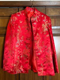 Vintage Chinese Style Dragon Peacock Jacket  *LOCAL PICKUP ONLY - NO SHIPPING*