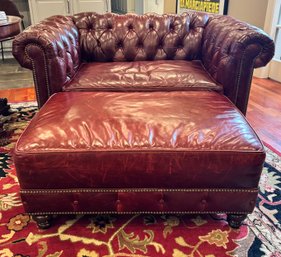 Chesterfield Over Size Leather Chair #1