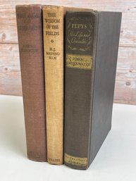 Lot Of 3 Hardcover Books Age Of Charles 1 Wisdom Of The Fields His Life And Character