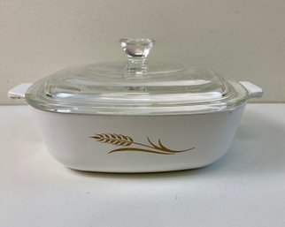 Corning Ware 1qt. 'Wheat' Dish  With Lid
