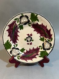 Vintage Painted Floral Plate