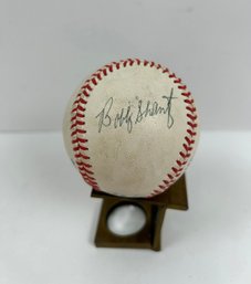Autographed Bobby Shantz Baseball.