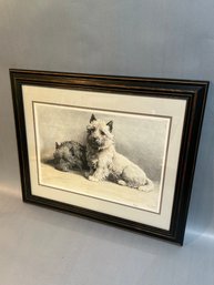 Print Of Dogs Titled Hope By Herbert Dicksee