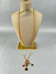 Vintage Robert Rose Charm Necklace