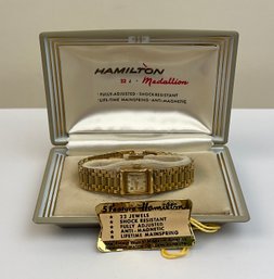 14k Yellow Gold Filled Hamilton Women's Watch