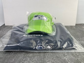 New In Bag Long Sleeve Seahawks Shirt & Hat