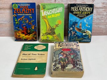 Assorted Lot Of 5 Fantasy Novels Zelazny Mcaffrey, Terry Brooks