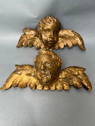 Vintage Wood & Plaster Cherubs