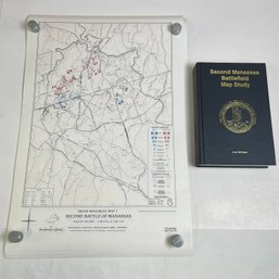 Civil War The Second Manassas Battlefield Map Study Maps & Book Set