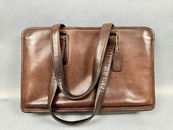 Vintage Brown Coach Briefcase