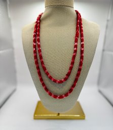 Red Beaded Necklace