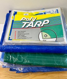 4 Tarps & 1 Clear Plastic Cover