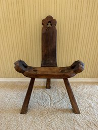Vintage Tripod Primitive Birthing Chair