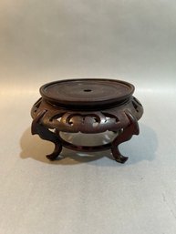 Rosewood Asian Footed Stand