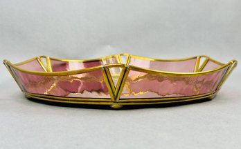 Pink Mirror Toiletry Tray
