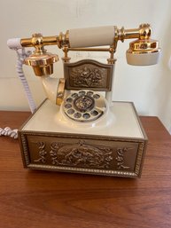 Vintage Deco-Tel Rotary Telephone - Frencg Provincial