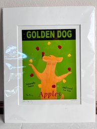 Golden Dog Apples By Ken Bailey, Signed And Numbered 410/1500.