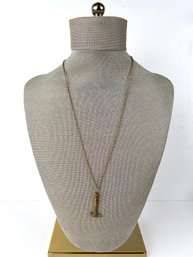 Vintage 12k GF Hammer Pendant Necklace