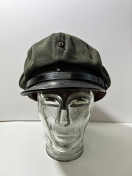 Vintage Military Green Hat