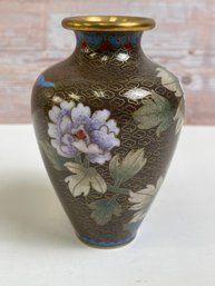 Vintage Chinese Cloisonne Vase Flowers Cloud Pattern*Local Pick Up Only*