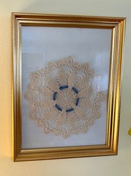 Framed Crocheted Doily