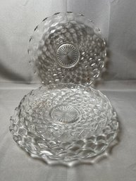 Three Large Fostoria American Platters